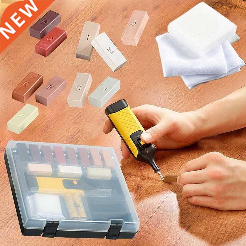 19Pcs Laminate Repair Kit Wax System Floor Worktop Sturdy Ca