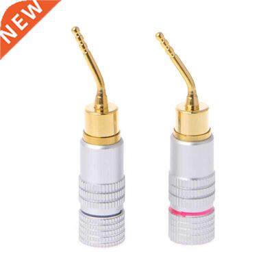 8 Pcs 2mm Gold Plated Banana Audio Speaker Plugs Wire Connec