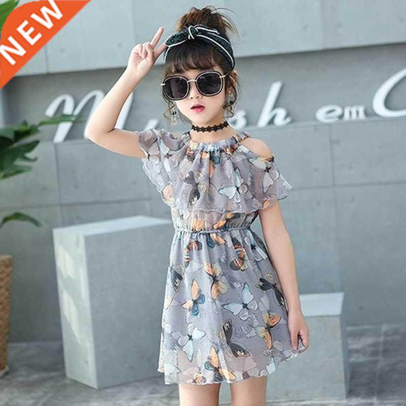 New Summer Dresses for Girls Sleeveless Lace Child Girls Dre