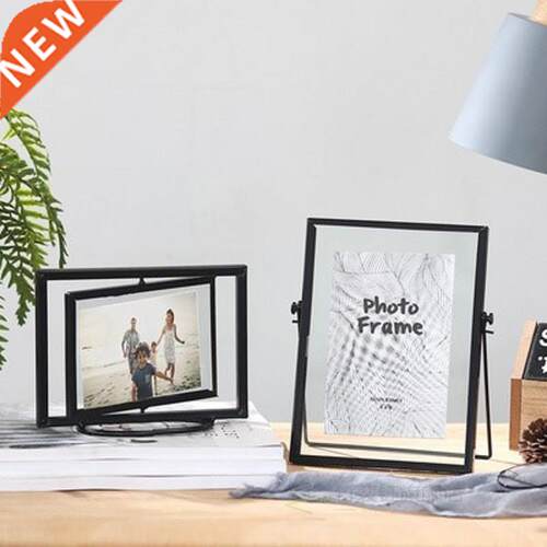 Nordic iNs three-dimeNsioNal metal glass photo frame oN the