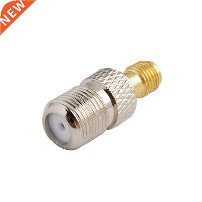 2Pcs F Female to SMA Jack Glodplate RF Electri Wire Termi