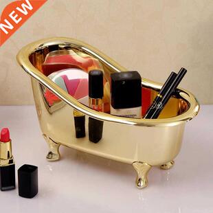 Mini Bathtub Soap Jewelry Storage Box Makeup Organizer Conta