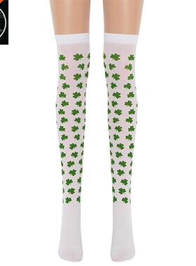 Halloween socks women's stockings clover pattern stockings s