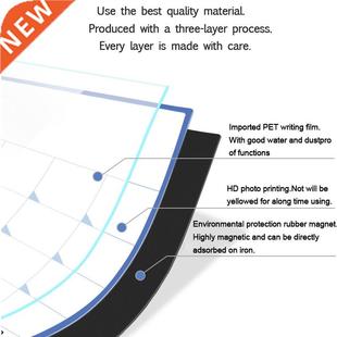 Dry Board Magnetic Weekly Monthly Planner Calendar Black Boa