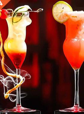 Miss Wine Glass Female-shaped Glasses for Champagne Cocktail