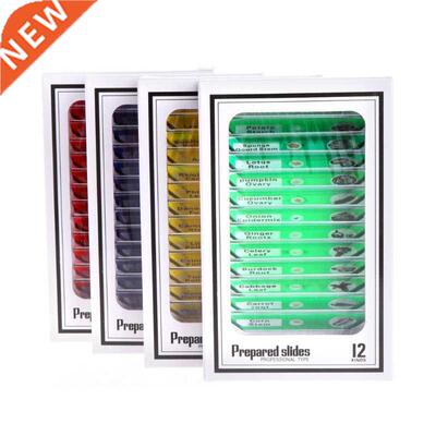 48 Pcs Prepared Microscope Slides Specimen Animals Insects P