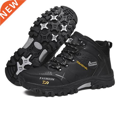 Winter Casual Fishing Waterproof Shoes Mens Boots Camping Cl