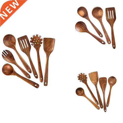 Wooden Spoons For Cooking Kitchen Utensil Set Nonstick