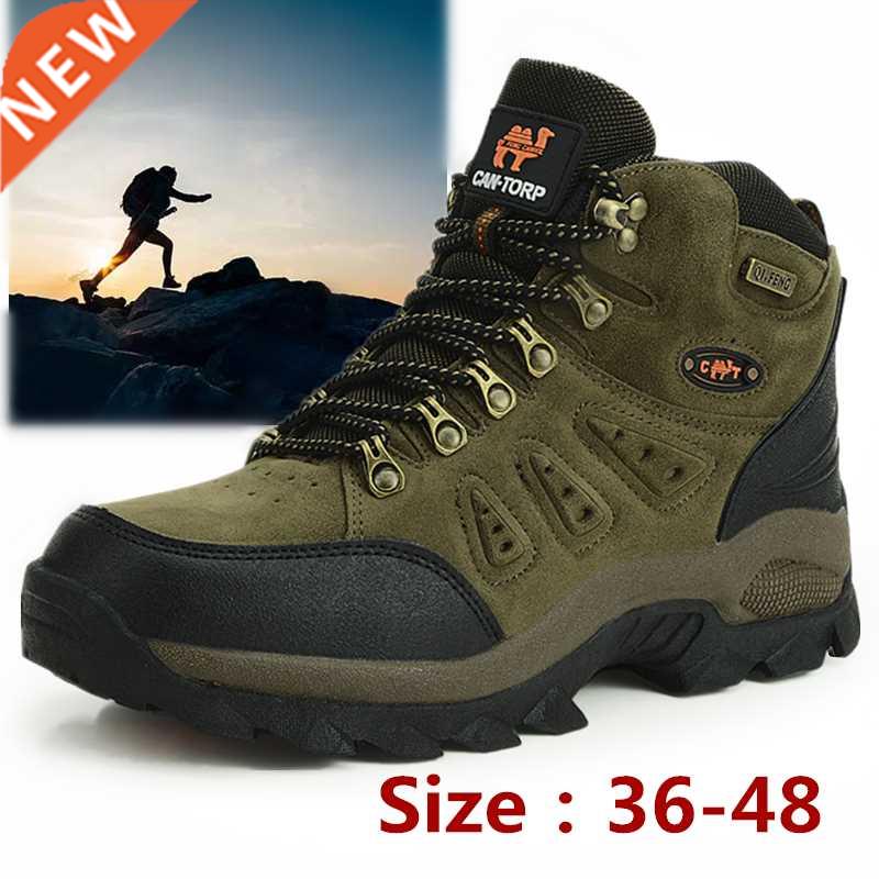 Large Size 48 Hiking Boots Men Summer Winter Outdoor Warm Fu图片