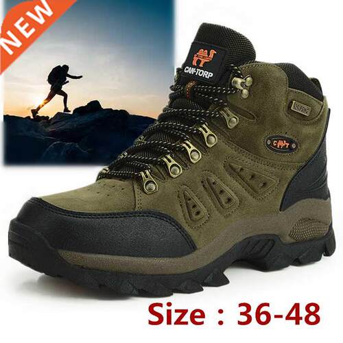 Large Size 48 Hiking Boots Men Summer Winter Outdoor Warm Fu