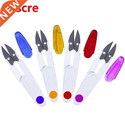 Kaobuy 1Pcs Sewing Scissors With 4 Colors U-shaped Transpar