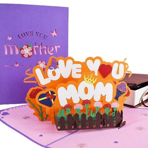 3D other's Day Card Handade Pop Up Cards Greeting Card