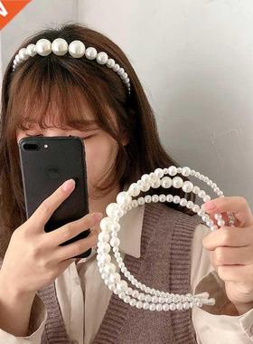 2021 Harbands New Luxury Bg Pearl Bezel Women Grls Bow Su