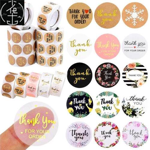 500pcs Thank You Stckers 1nch Round Gft Seal Label Stcke