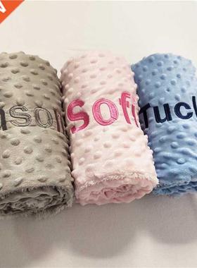 Name Personalised Newborn Baby Blanket Swaddling Baby Beddin