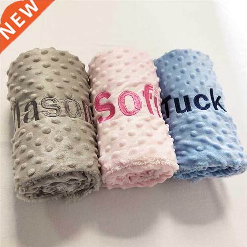 Name Personalised Newborn Baby Blanket Swaddling Baby Beddin
