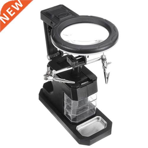 3X/4.5X/25X Soldering Iron Stand Holder Table Magnifier