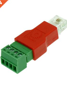 50pcs Color connector RJ11 Male to 4 Pin connector 4P4C 4