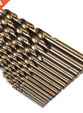 15pcs Cobalt Drill Bits Wood Working HSS Co Shank 1.5-10mm T
