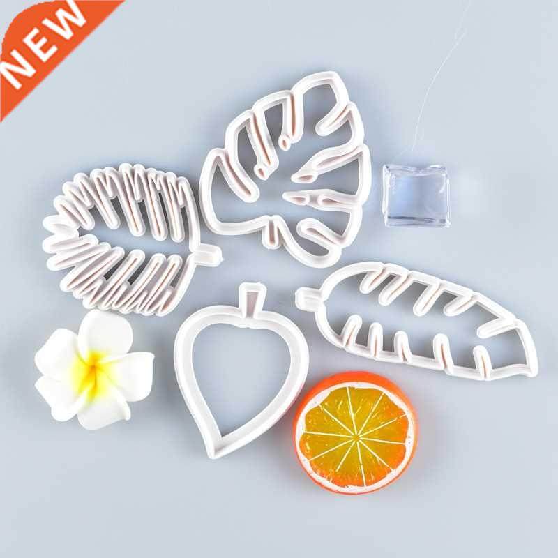 4pcs leaf cookie cutter mold creative biscuit jungle cookie