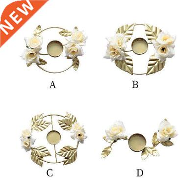 Wreaths Candle Rings Rose Model Candlestick Pillar Candle