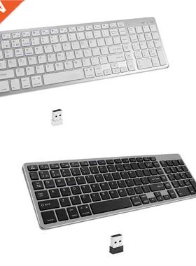 Dual Mode Wireless Keyboard Bluetooth-compatible 3.0 5.0 + 2