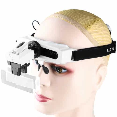 5/10/15/20X Magnifying Headset With LED Light Magnifying