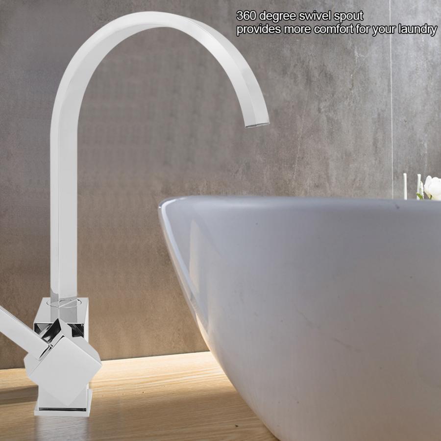 Kitchen Faucet 60 Degree Rotation Hot & Cold Water Mixe