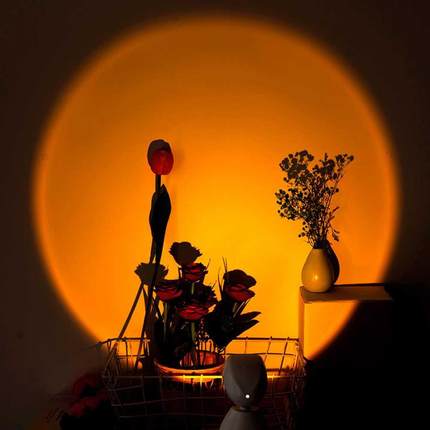 Robot USB LED Projector Atmosphere Night Light Touch