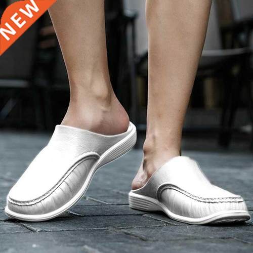 2021 Men Casual Shoes Men Sandals Male Driver Slippers Flats