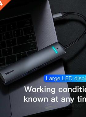 USB C HUB Type C HUB to 4KHD RJ45 Ethernet Multi USB 3.0 Por