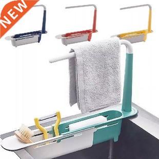Sink Drainer Rack Telescopic Faucet Organizer for Soap