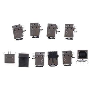10pc Side port USB B Type Female Socket Connector 90degree