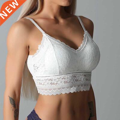 New Women Lace Bras Top Comfortable Bralette Solid Color Bea