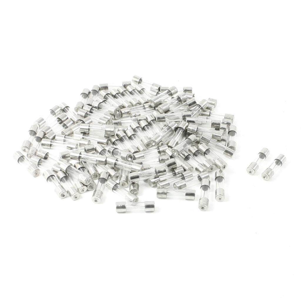 100 Pcs 250 Volts 10Amp Fast Blow Type Glass Tube Fuses 5 x