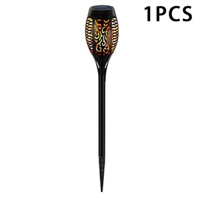 New 12led Solar Flame Lamp Outdoor Induction Garden Courtyar
