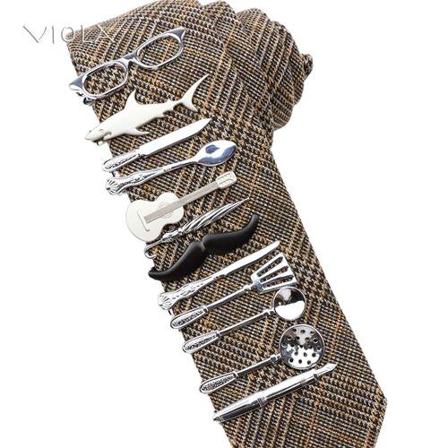 ens Cool Tie Clip Chef Spoon Knife Ubrella Guitar Beard Ca