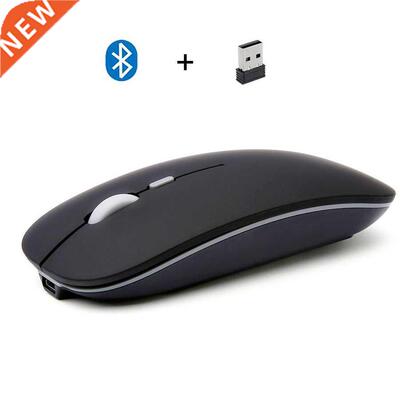 New Dual Mode Bluetooth 5.0 Wireless Slim Mouse Gaming Pc Mi