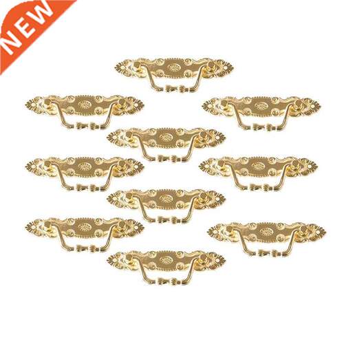 10PCS Antique Handle Zinc Alloy Drawer Door Knobs Golden Cup