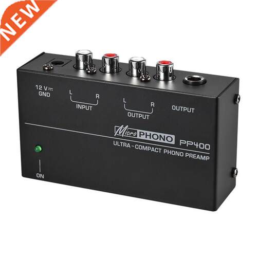Hot 3C Ultra Compact Phono Preamp Preamplifier With Rca 1/4
