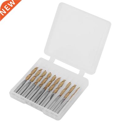 10pcs/Lot 2-flute End Mill Engraving Cutter Titanium Coated