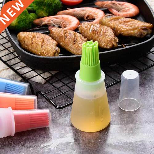 Silicone Oil Bottle With Brush Kitchen Grill Oil Brushes Pas