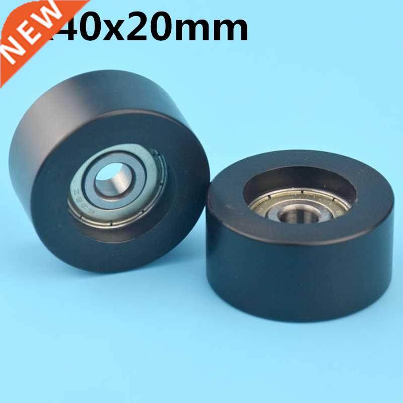 1Pcs 8x40x20 mm Nylon Plastic Wheel With Bearings Flat minia
