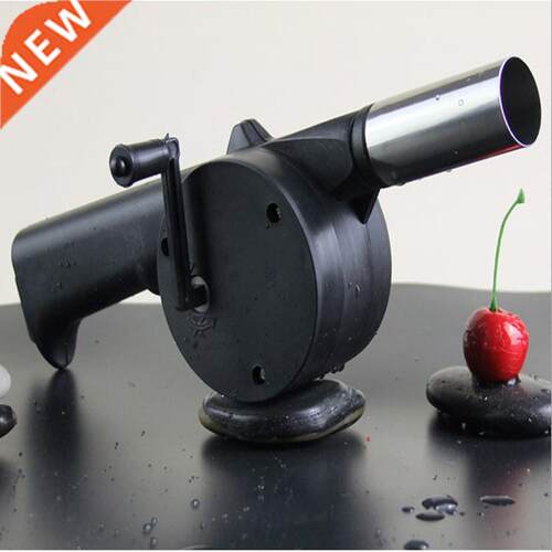 Hand Crank BBQ Fan Portable Barbeque Air Blower Handle Speed