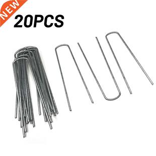 20pcs Top Quality Galvanised Pegs Metal Ground U Tent Pegs G