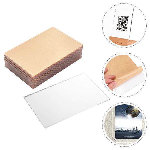 10 Pcs Acrylic Boards Transparent Acrylic Plates Useful DIY