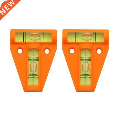 2PCS T-Type Horizontal Bubble Levels Mini Green Bullseye Cir