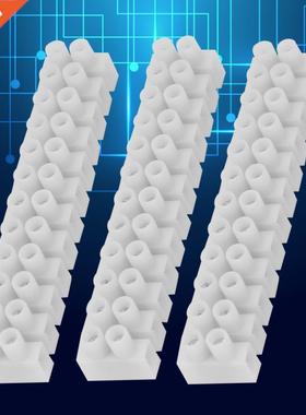 3PCS PA10H-12P Electrical Wire Connectors White 12 Way Screw