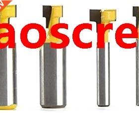 4pcs/set T-Slot Milling Cutters 2pcs 1/2 shank router bit +2