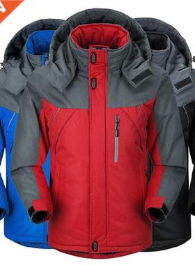 2022 Men Winter Thick Velvet Windproof Down Coat High Qualit